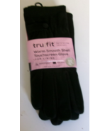 Womens tru fit touchscreen gloves  One size fits most Black Gray Lavender - $293.00 MXN