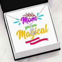 Express Your Love Gifts Mom You&#39;re Magical Anchor Pendant Necklace Message Card - £27.62 GBP