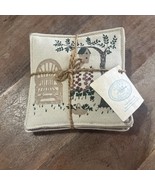 New  The Original Alice’s Spiced Mug Mats Coasters Set of 4 Primitive Scene - $13.00