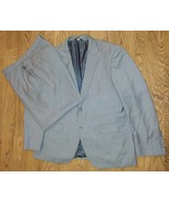 VITARELLI Italian 2 Piece 44S Suit Coat &amp; 34x27 Pants Gray Polyester/Rayon - £38.91 GBP