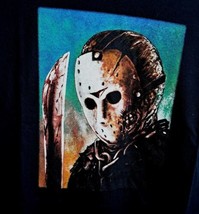 Friday the 13th T-Shirt XL Mens Black Horror Jason Voorhees Machete Hock... - $19.09