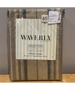 VTG New Waverly Canyon Road Champagne Brown Green Striped Balloon Valanc... - $29.69