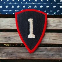 Vintage United States Army 1st Personnel Command Patch Embroidered Blue ... - $8.18 CAD