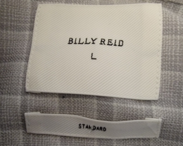 Billy Reid Shirt Large Gray Long Sleeve Mens Button Up - £19.38 GBP