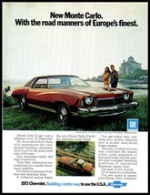 1973 HOT ROD Magazine Car Print Ad - Chevrolet (Chevy) Monte Carlo S Coupe A5 - $6.92