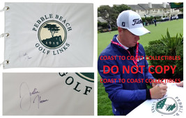Justin Thomas Signed Pebble Beach Golf Flag COA Proof Autographed - £312.86 GBP