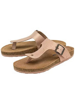 Dunlop Taryn Rose Gold Leather Toe Post Foot bed Sandals UK 5 (F484) - $56.42