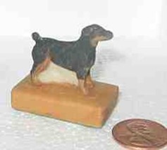 Mini Dog Figurine DOBERMAN Mini Resin Figurine by Arista...Reduced Price - £3.60 GBP