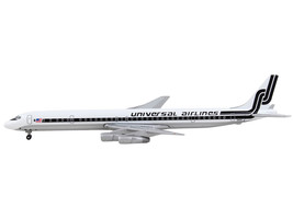 Douglas DC-8-61 Commercial Aircraft Universal Airlines White w Black Stripes 1/4 - £50.43 GBP