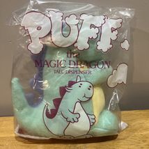 Vintage 1986 Tomy Avon Puff the Magic Dragon Plush Talc Powder Dispenser... - $29.69