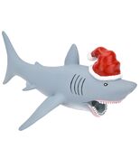 NO PACKAGING Great White Shark Christmas Tree Topper  Large 10" Hinged M... - $32.00