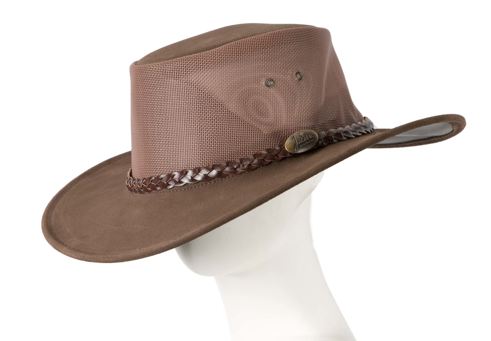 Real Australian Leather Cooler Hat by Jacaru. Made in Australia. Brown - $69.95