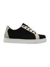 Baskets en cuir fait main daim noir or avec semelle intérieure en cuir - $645.83 MXN Baskets en cuir fait main daim noir or avec semelle intérieure en cuir - $645.83 MXN