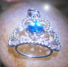 Haunted NECKLACE 27X BE TREATED LIKE ROYALTY MAGICK 925 CROWN WITCH Cassia4 image 2