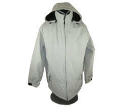 Weatherproof Coat Gray Mens Size Large Hooded Winter Insulated Water Resistant - £37.84 GBP