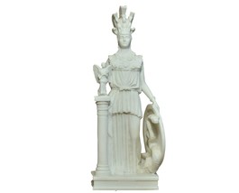 Athena Parthenos Greek Goddess Parthenon Sculpture Statue Cast Marble - $92.75