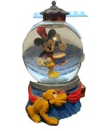 Mickey Mouse Drumming Pluto Mini Snow Globe Disney Store Authentic Minia... - $365.85 MXN