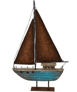 13.43 H Sail Boat Decor Display Rustic Nautical Beach Theme Room Decor Nautical - €22,24 EUR