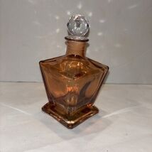 Beautiful Square Orange Glass Perfume Bottle (SHIPS IN 24 HRS) - $18.69