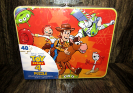 Disney Pixar Toy Story 4 Tin Trinket Box with 48-piece Puzzle Sealed - £7.01 GBP