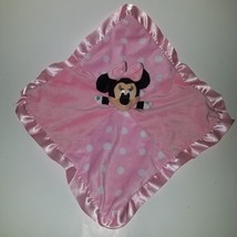 Disney Baby Pink Minnie Mouse Lovey Plush Baby Toy Kids Preferred Polka Dots - £7.25 GBP
