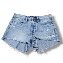 BlankNYC Shorts Size 26 W28&quot;xL2.5&quot; Blank NYC Short Blue Denim Shorts Distressed - £22.19 GBP