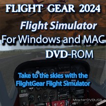 FlightGear Flight Simulator DVD-ROM - Compatible with Windows 7+ and Mac... - $7.42