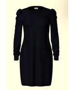 LuLaRoe Ava Mutton Sleeve Dress Women&#39;s Plus Size 3XL, Black - $28.91 CAD