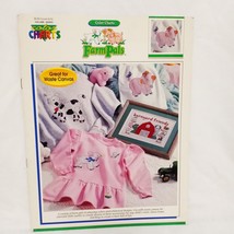 Farm Pals Cross Stitch Leaflet Book Color Charts 30603 1992 Lamb Barn Pi... - £18.86 GBP