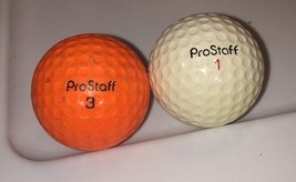 Pro Staff #1 Wilson VIntage Collectible Golf Ball &amp; Orange Prostaff #3 O... - $230.17 MXN