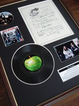 The Beatles I Am The Walrus 7&quot; single + Vinyl Lyrics Framed Display - £109.83 GBP