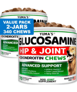 2 Pack Glucosamine for Dogs with Chondroitin Advanced Hip Joint Pain Relief - £30.00 GBP