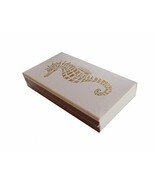 The Joy of Light Designer Matches Gold Seahorse on Embossed Matte 4&quot; Col... - €9,36 EUR