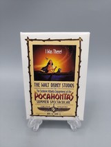 Disney&#39;s I Was There Pocahontas Button Pin Atlanta Fox Theater June 16-22 1995 - $10.86