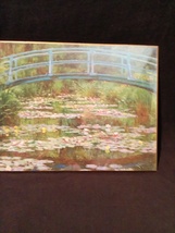 Claude Monet Japanese Footbridge Print on Hardboard National Gallery of ... - $25.00
