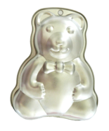 Cake Pan Jello Mold Teddy Bear Aluminum Small 10 Inches Wall Hanging Sil... - £14.57 GBP