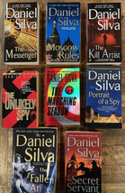 LOT of 8 Daniel SILVA Paperback Books Novels Gabriel Allon - £17.23 GBP