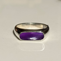 Natural Amethyst Ring, 925 Sterling Silver Statement Ring, Minimal Wedding Ring - £63.00 GBP