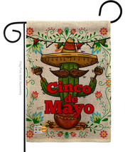 Cinco de Mayo Burlap - Impressions Decorative Garden Flag G135012-DB - £18.36 GBP