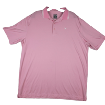Callaway Opti-Dri Golf Polo Short Sleeve Shirt Men&#39;s Size Large Pink Performance - £14.68 GBP