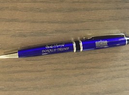 TRUMP PEN WHITE HOUSE PRESIDENT GOLD SIGNATURE BLUE METAL MAGA GOP REPUB... - $11.93