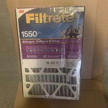 New 3M Filtrete 1550 16x25x5 Elite/Premium Allergen Furnace Air Filters - $24.74