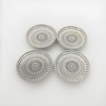 Set Of 4 Vintage ARABIA Finland KASTEHELMI Glass Coasters-Oiva Toikka - ... - $14.84