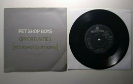 Pet Shop Boys Opportunities Let&#39;s Make Lots Of Money 7&quot; Vinyl Record UK 1986 - £14.63 GBP