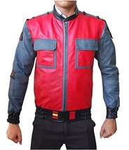 RCJ World Wide Back to The Future Part 2 Marty McFly Synthetic Leather Jacket fo - £54.96 GBP+