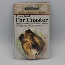 Super Absorbent Car Coaster - Dog - Collie - £4.27 GBP