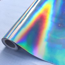 Prem Chrome Silver Laser Car Wrap Film Holographic Sticker Color Change DIY Auto - £66.35 GBP