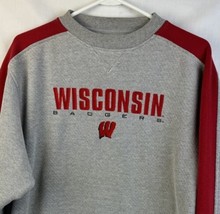 Vintage Wisconsin Badgers Sweatshirt Crewneck Puma NCAA Embroidered Large - £30.57 GBP