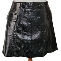 Black Mini Pleather Skirt Size Small  - £19.36 GBP