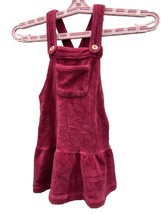 Tahari Girl Top Bib Overall Corduroy Pink Dress Size 2T Holiday - £18.87 GBP